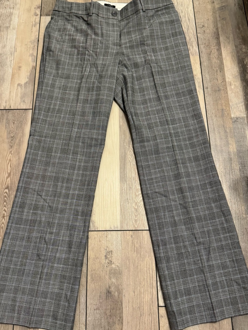 LOFT Women’s Gray Plaid Pants